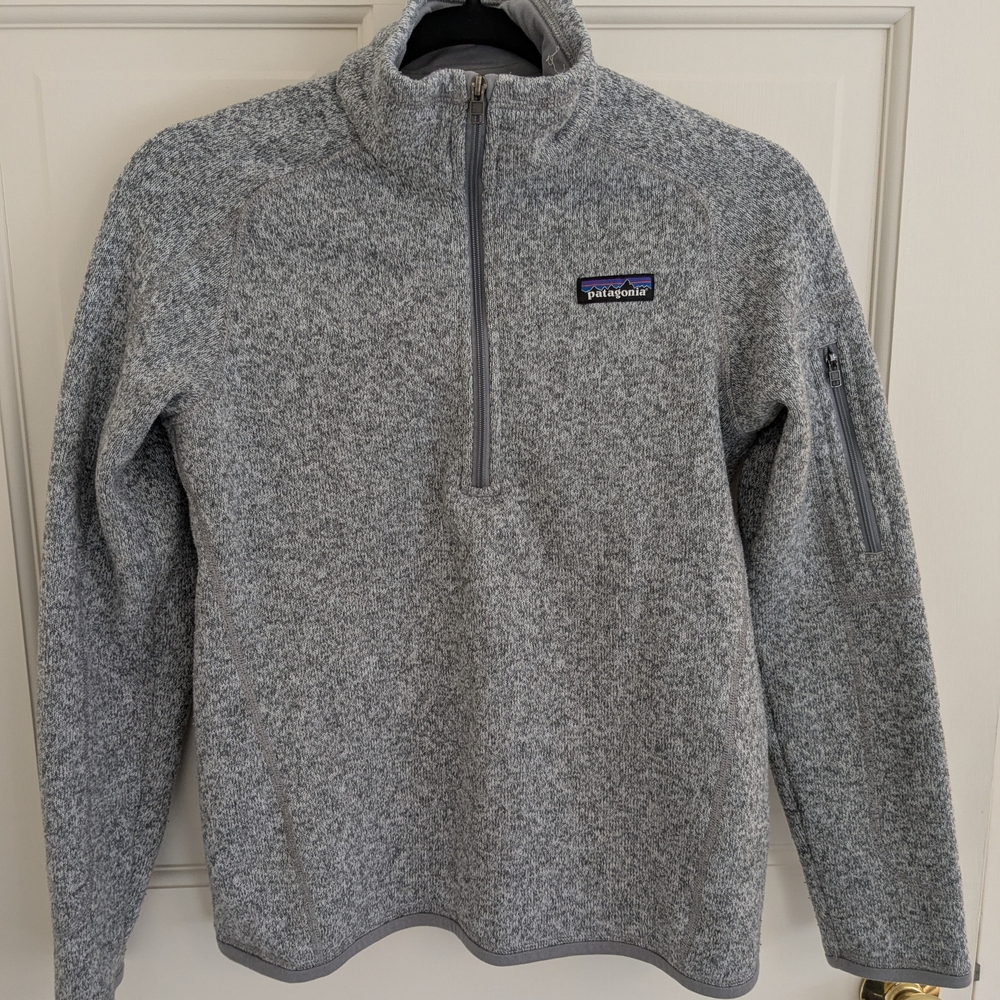Patagonia Heathered Gray Fleece Jacket